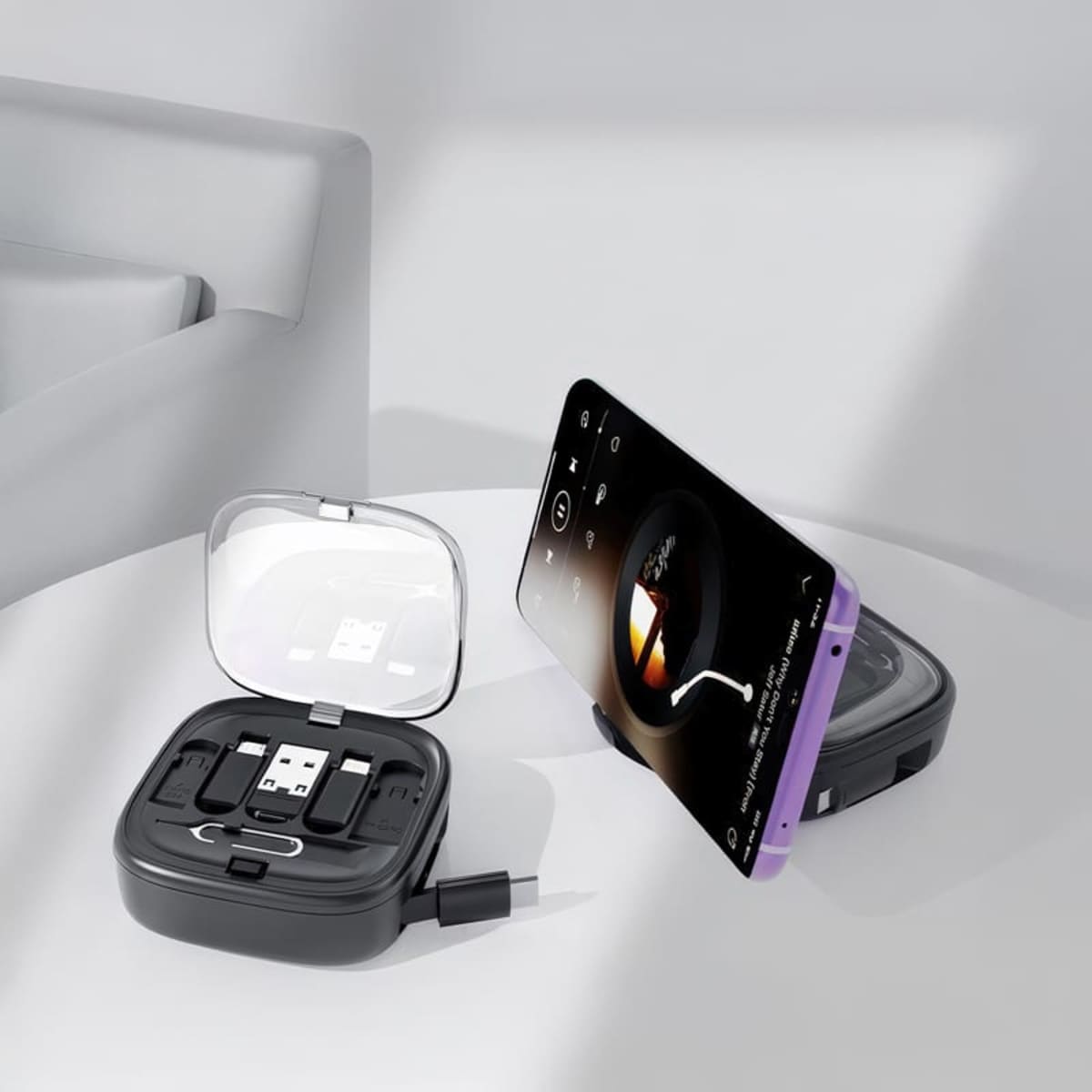 Catania Retractable 60W Fast Charging and Data Cable Set