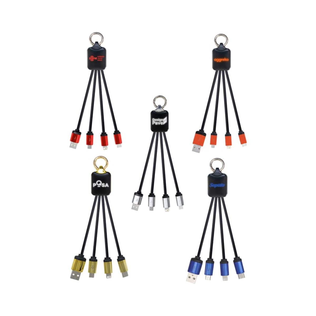 Atesso Light Up Charge Cable - Rectangle