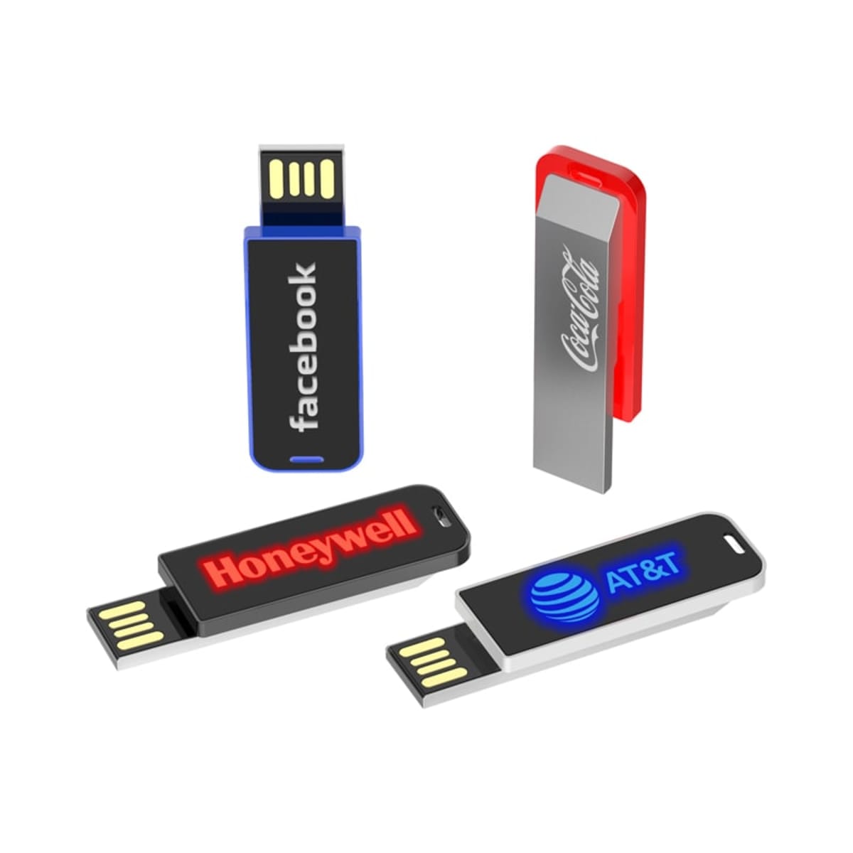 Jonah LED Clip Flash Drive