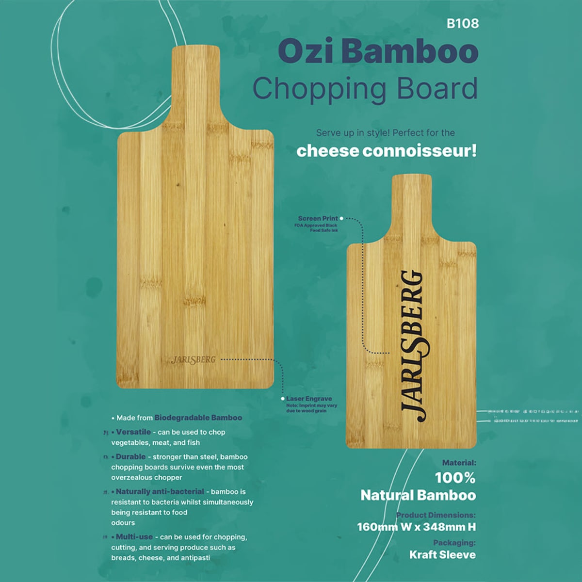Ozi Bamboo Paddle Board