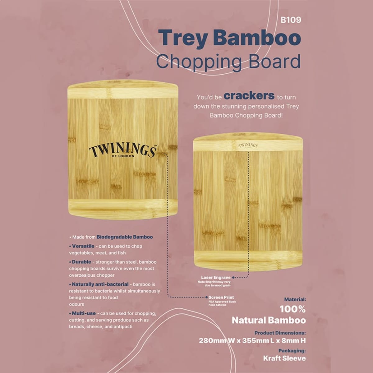 Trey Bamboo Cutting Board