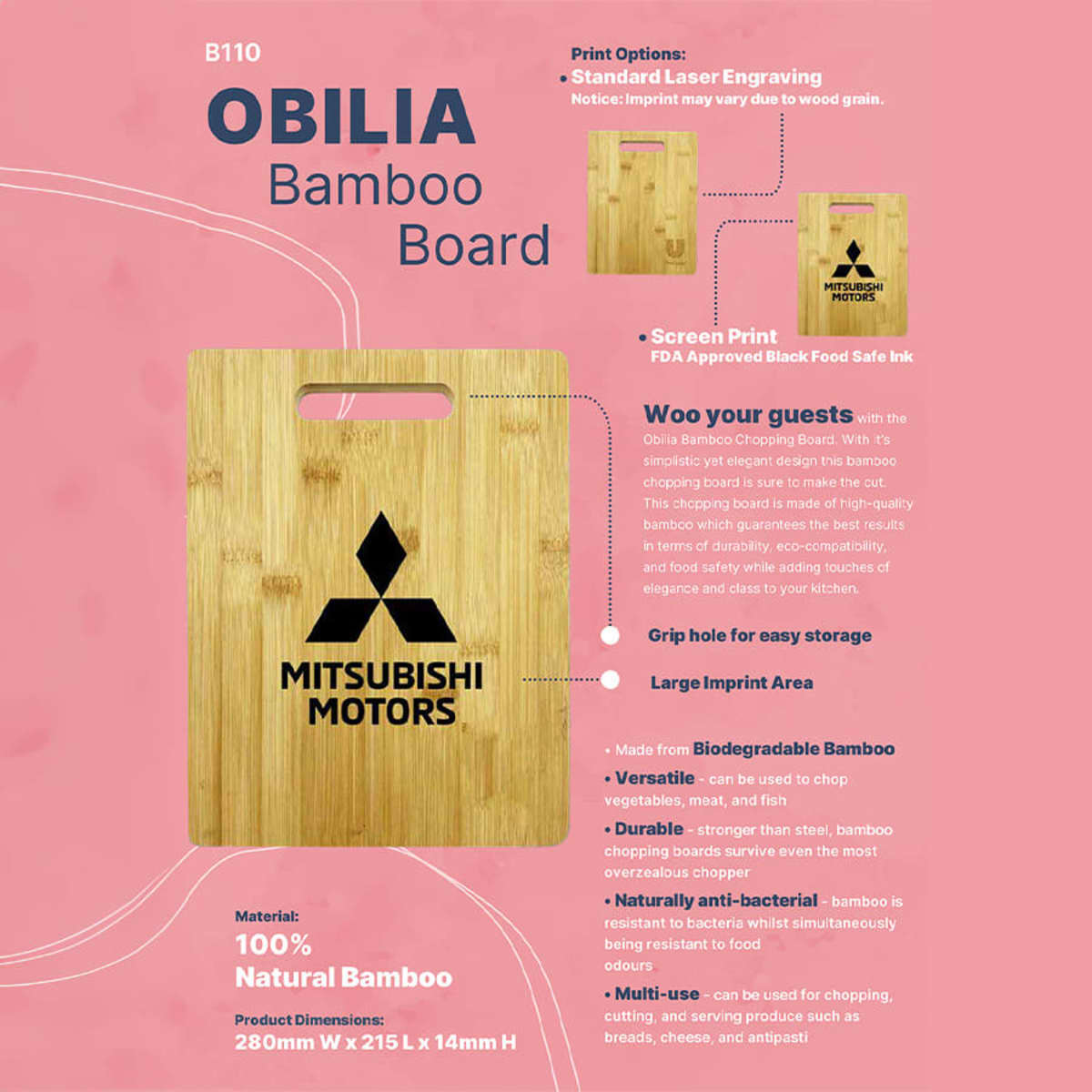 Obilia Bamboo Chopping Board