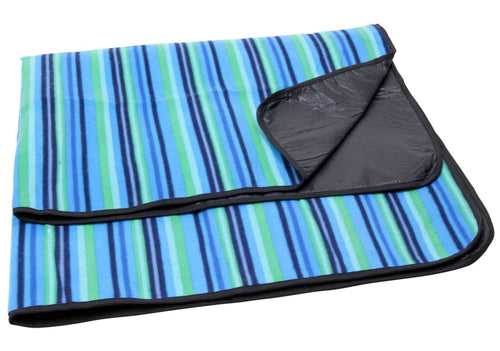Jamaica Picnic Rug, Blue Stripe