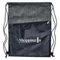 Crosshatch Drawstring Bag