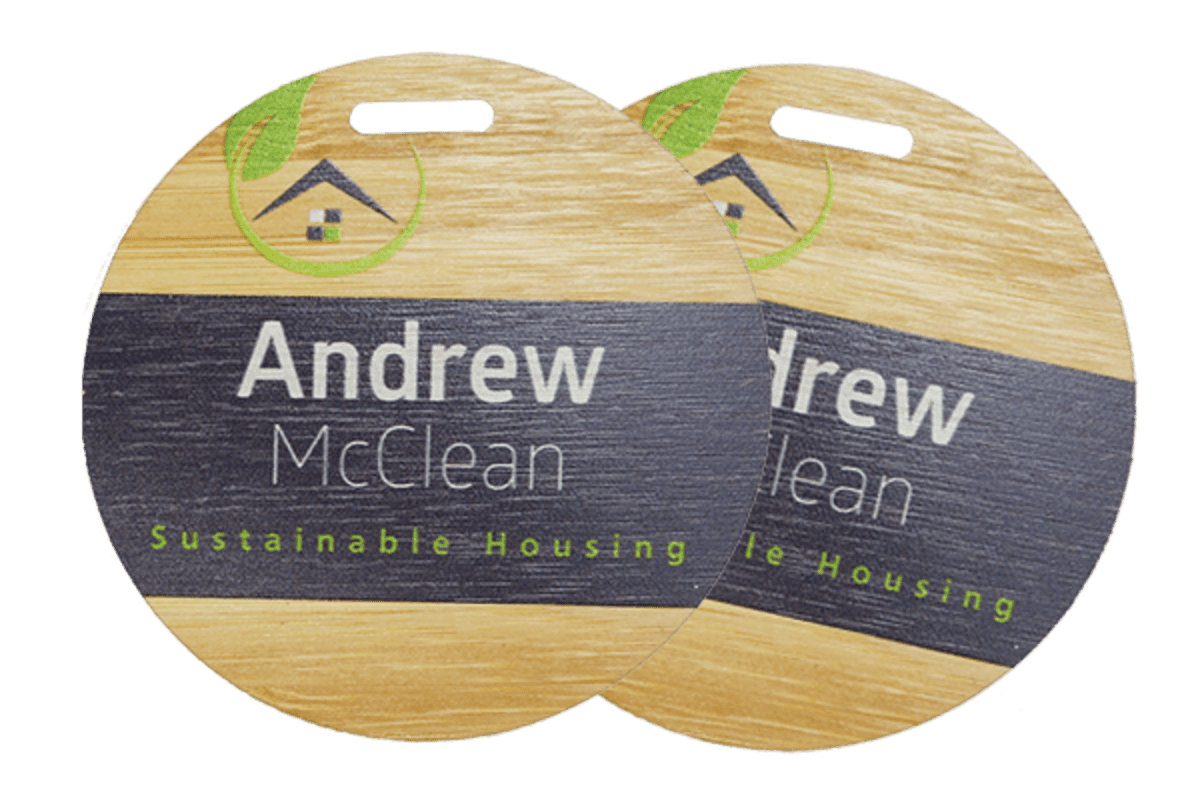 Bamboo Eco Tag Circle 75mm D with Hole