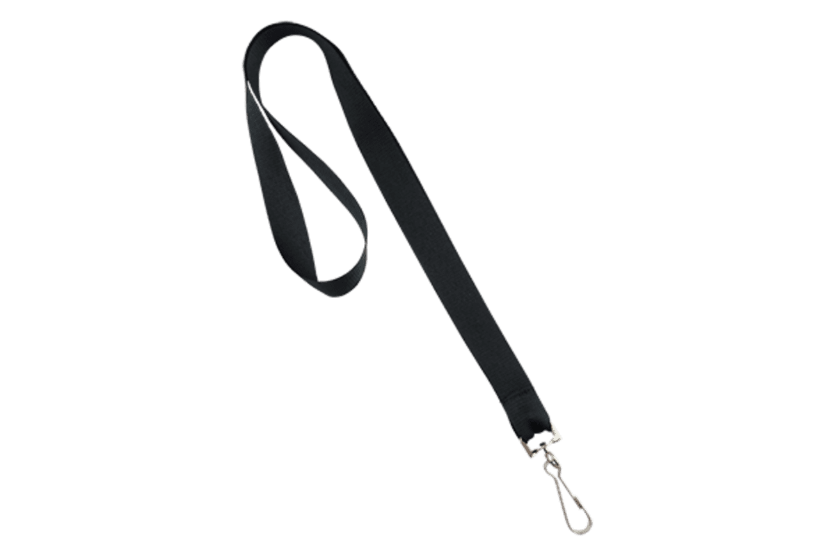 Lanyard Gemini 20mm with Swivel Hook Black