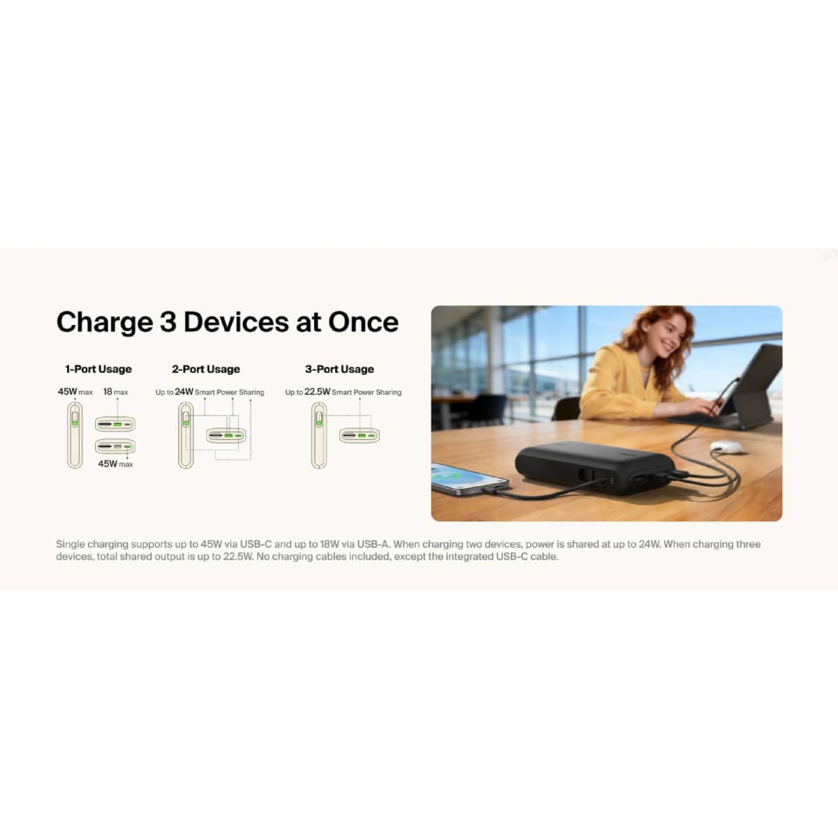 Belkin UltraCharge 20K Power Bank + Integrated Cable & Display