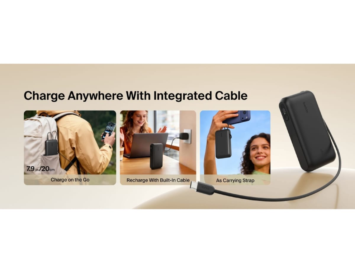Belkin UltraCharge 20K Power Bank + Integrated Cable & Display