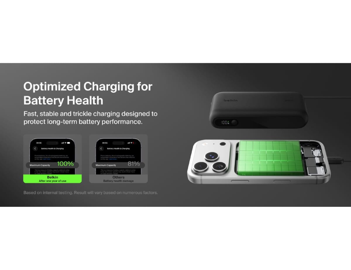 Belkin UltraCharge 20K Power Bank + Integrated Cable & Display
