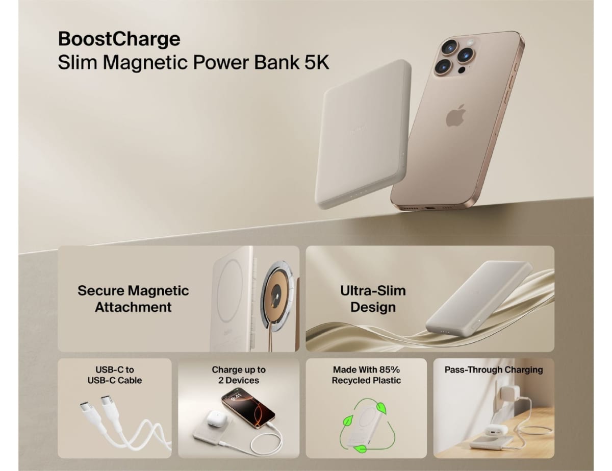 Belkin BoostCharge 5K Slim Magnetic Power Bank