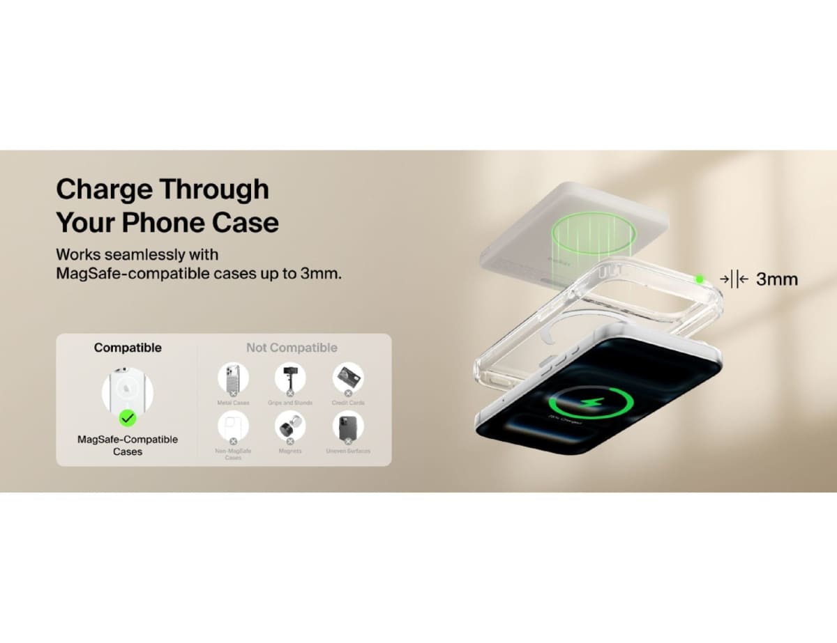 Belkin BoostCharge 5K Qi2 Slim Magnetic Power Bank