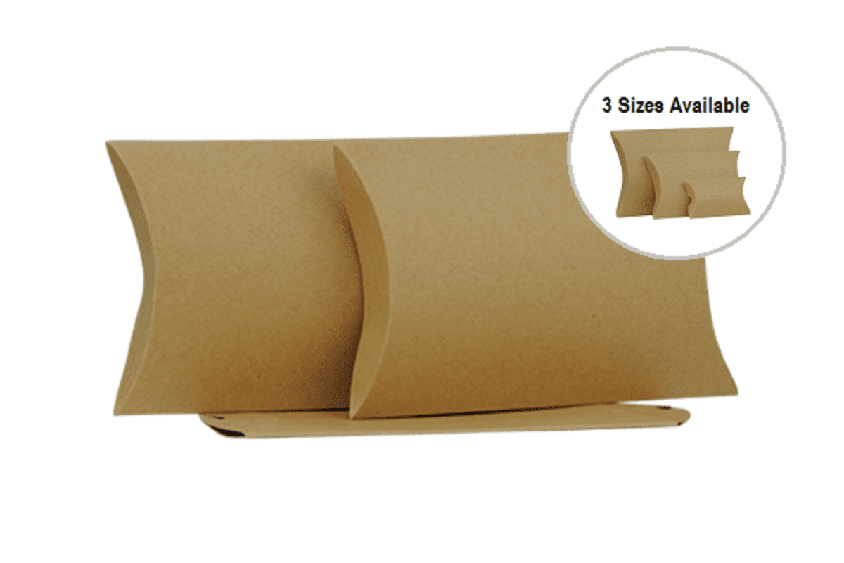 Medium Brown Kraft Pillow Box