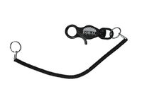 Bungee Coil Cord Lanyard with Keyring