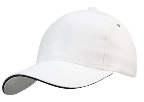 Cap heavy brushed cotton with sandwich peak Grandstand