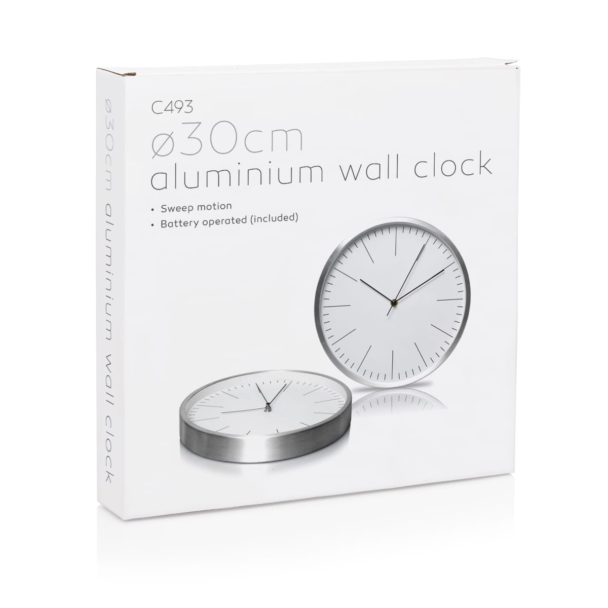 Wall Clock 30cm Aluminium