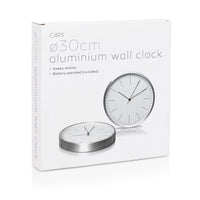 Wall Clock 30cm Aluminium