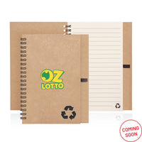 Eco Notebook Recycled Paper Spiral Bound