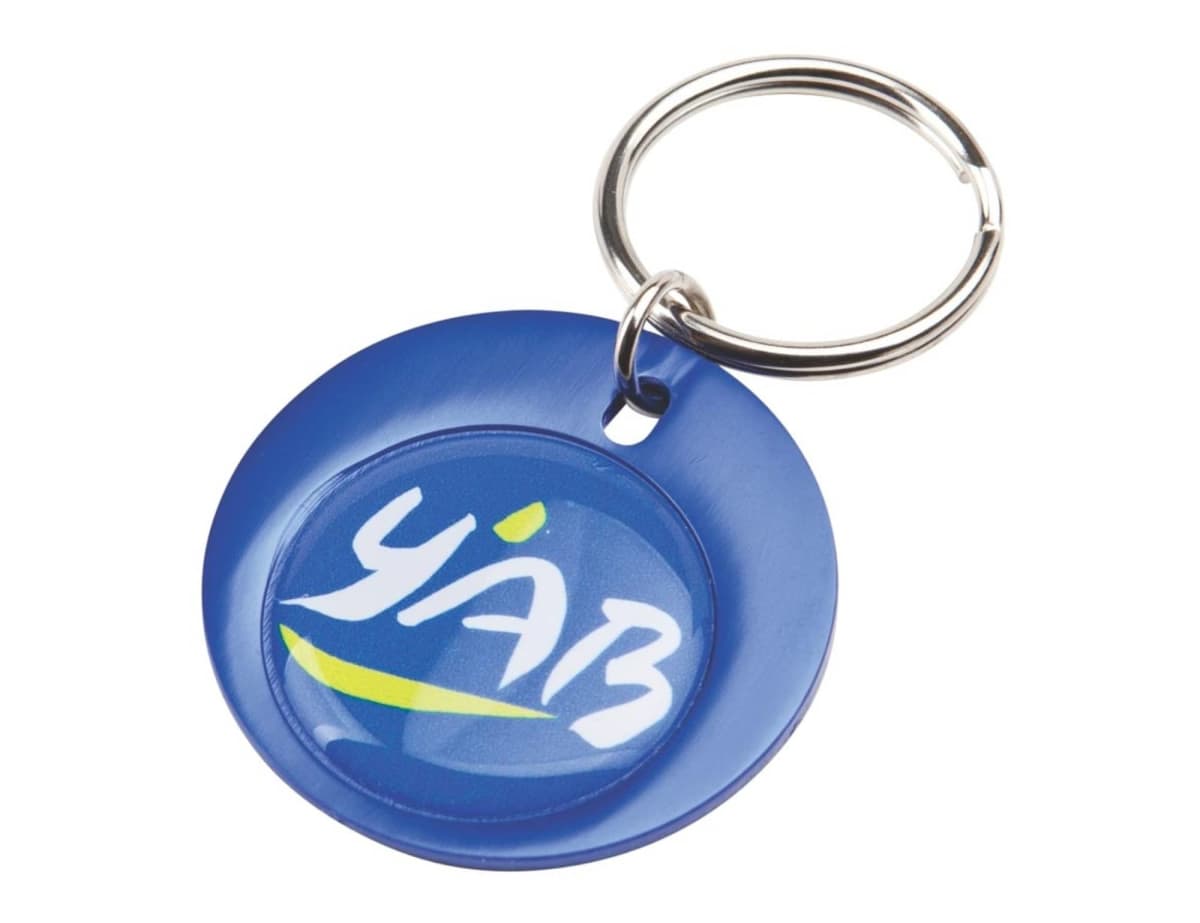 Rainbow Keyring (37mm round) - Indent