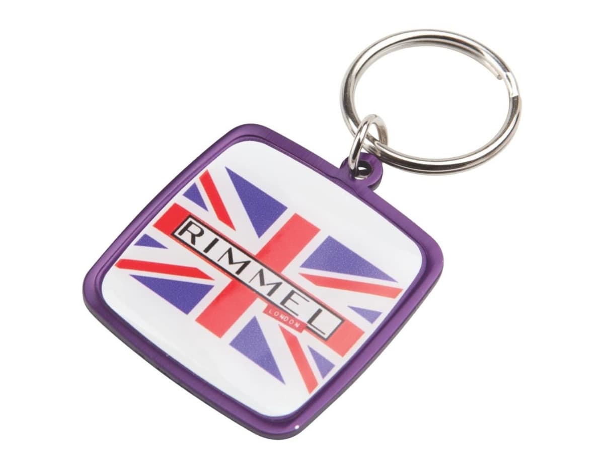 Rainbow Keyring (38x43mm square)-Indent