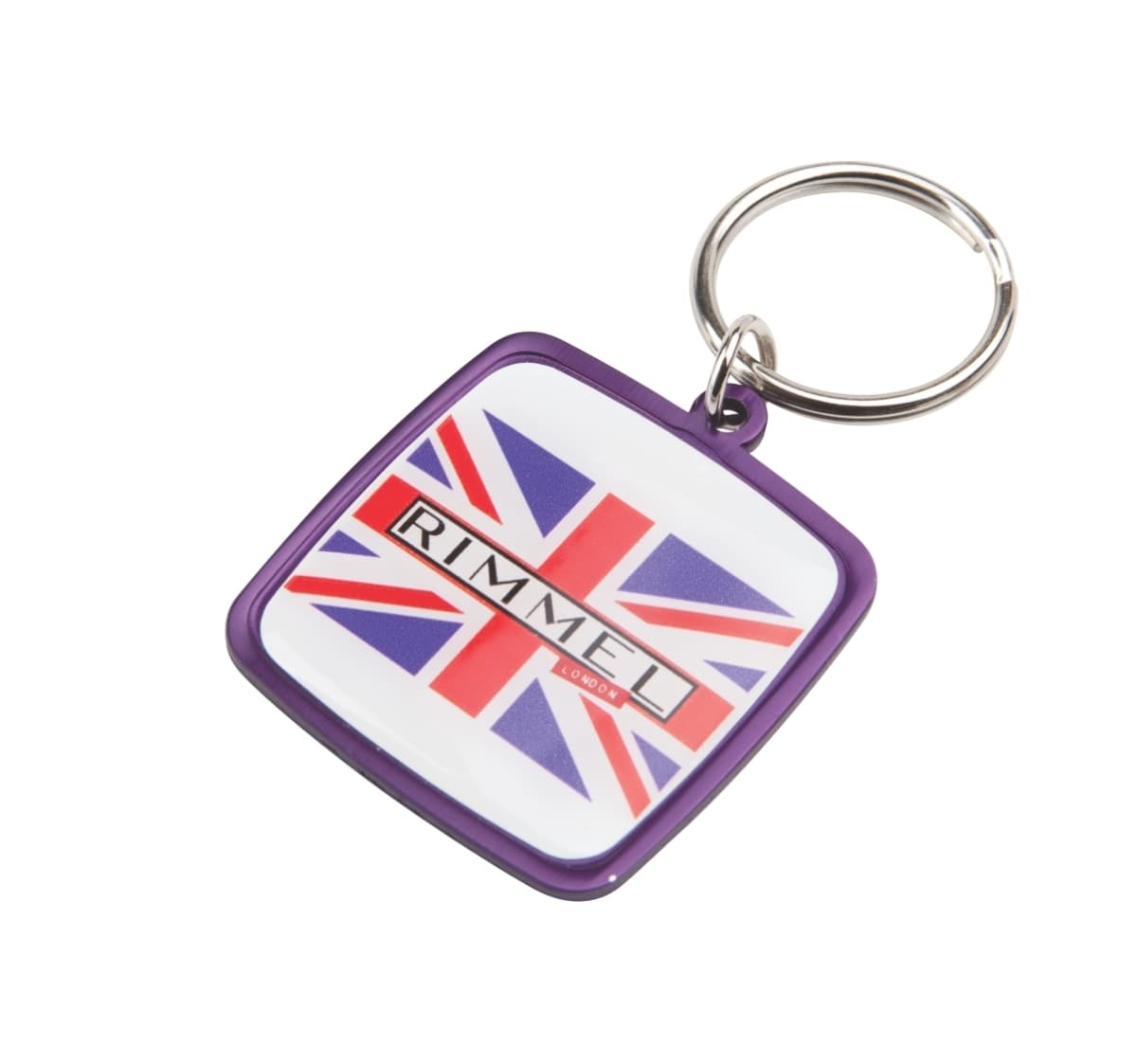 Rainbow Keyring (38x43mm square)-Indent