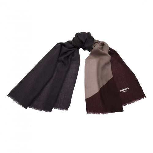 Scarf Beaubourg Burgundy & Grey