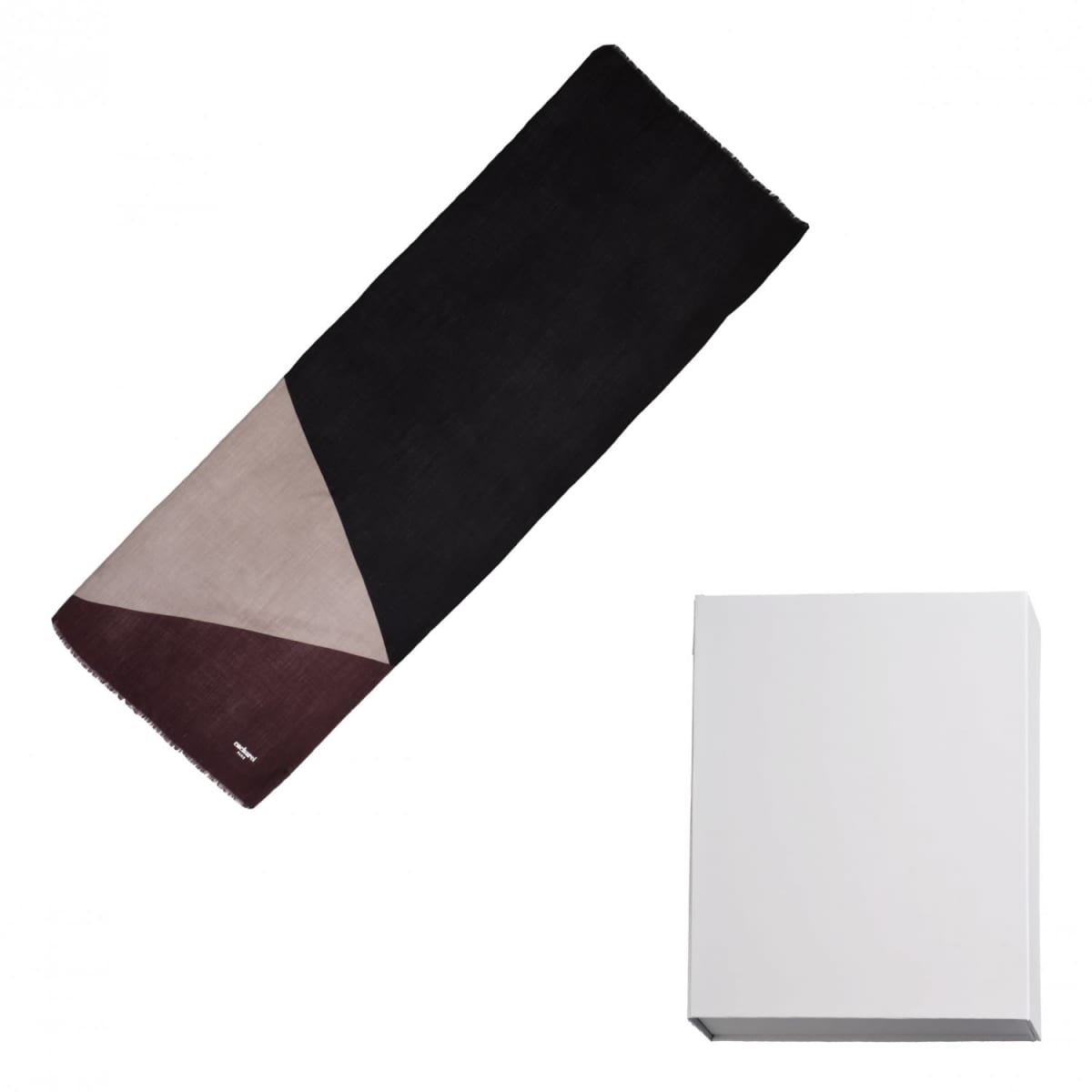 Scarf Beaubourg Burgundy & Grey