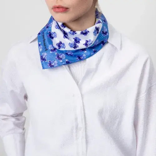 Set Hortense Bright Blue (rollerball pen & scarf)