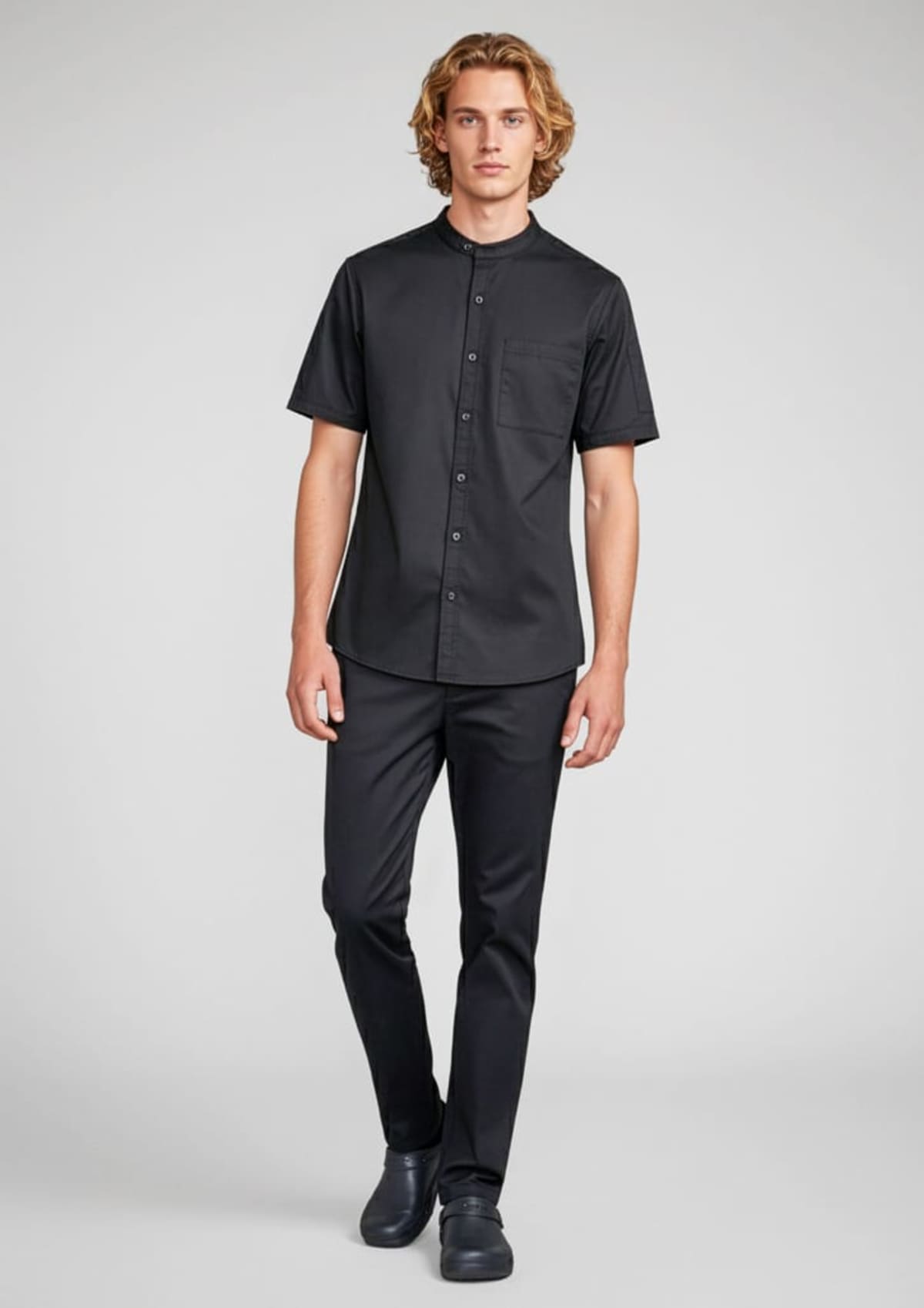 Mens Salsa Short Sleeve Chef Shirt