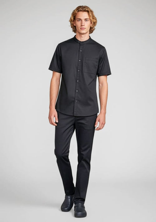 Mens Salsa Short Sleeve Chef Shirt
