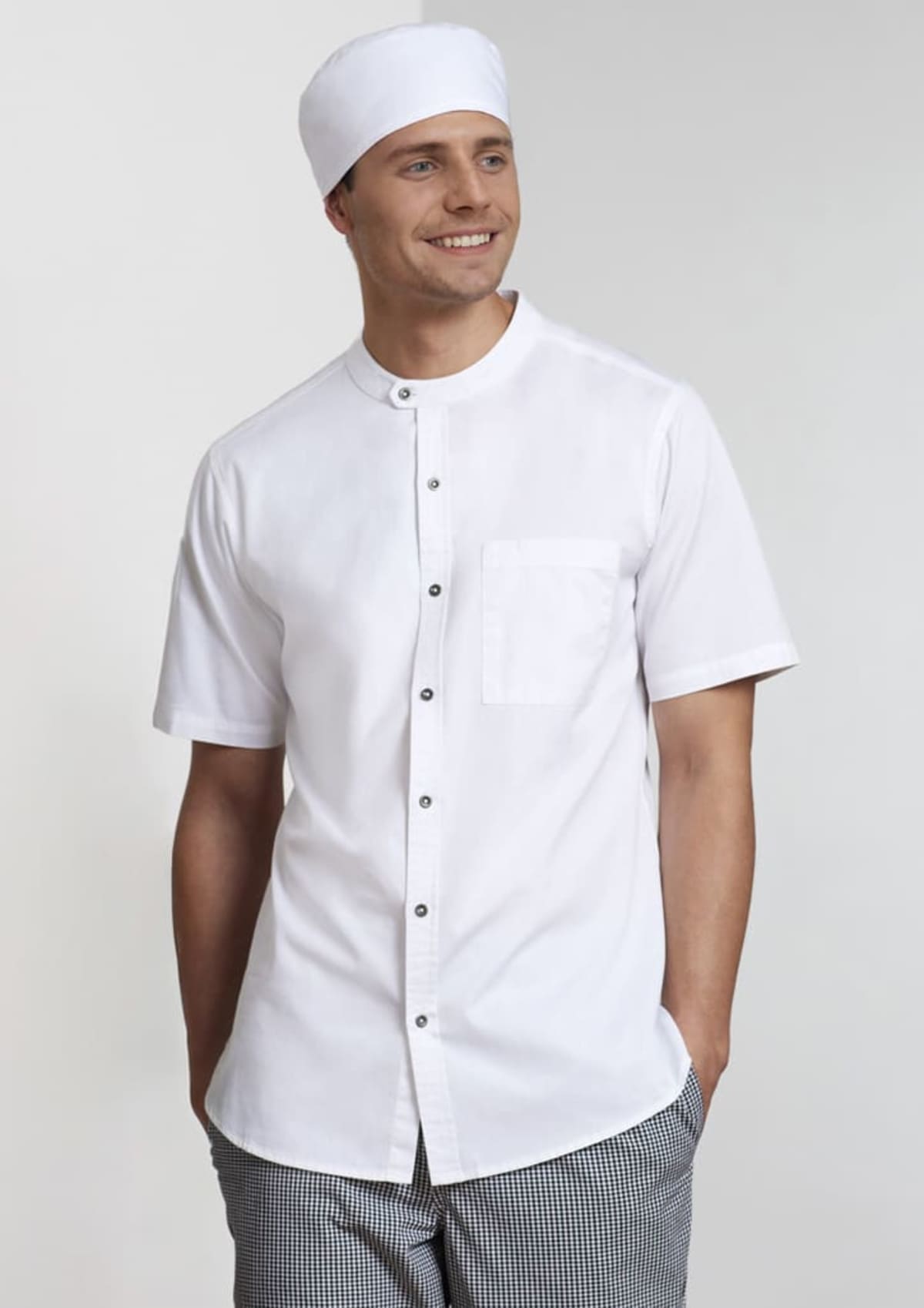 Mens Salsa Short Sleeve Chef Shirt