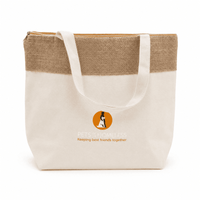 The Brooke Jute and Cotton Cooler Bag