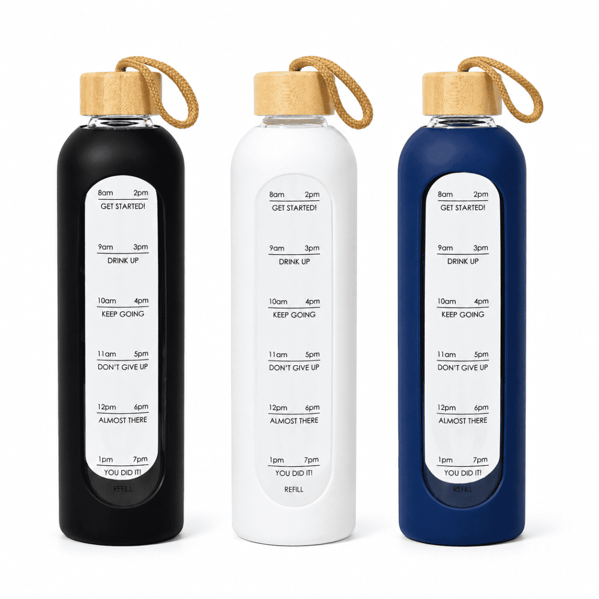 Arlo 1L Glass Water Bottle