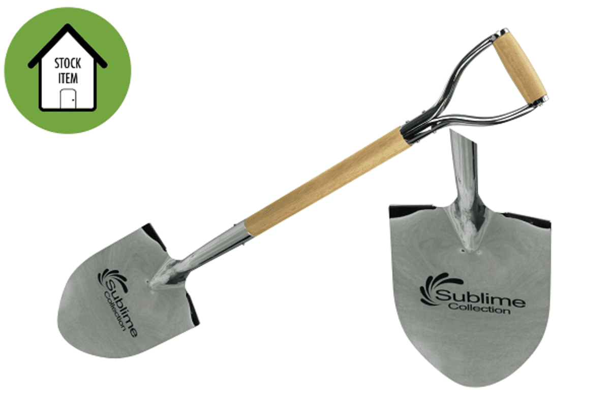 Chrome Ceremonial Shovel Etched