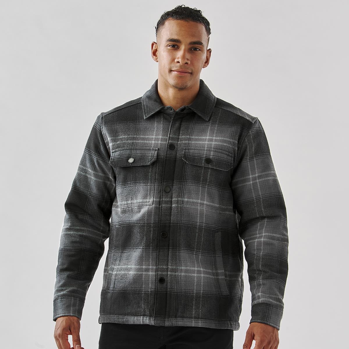 Men's Highland Sherpa Lined Plaid Jacket