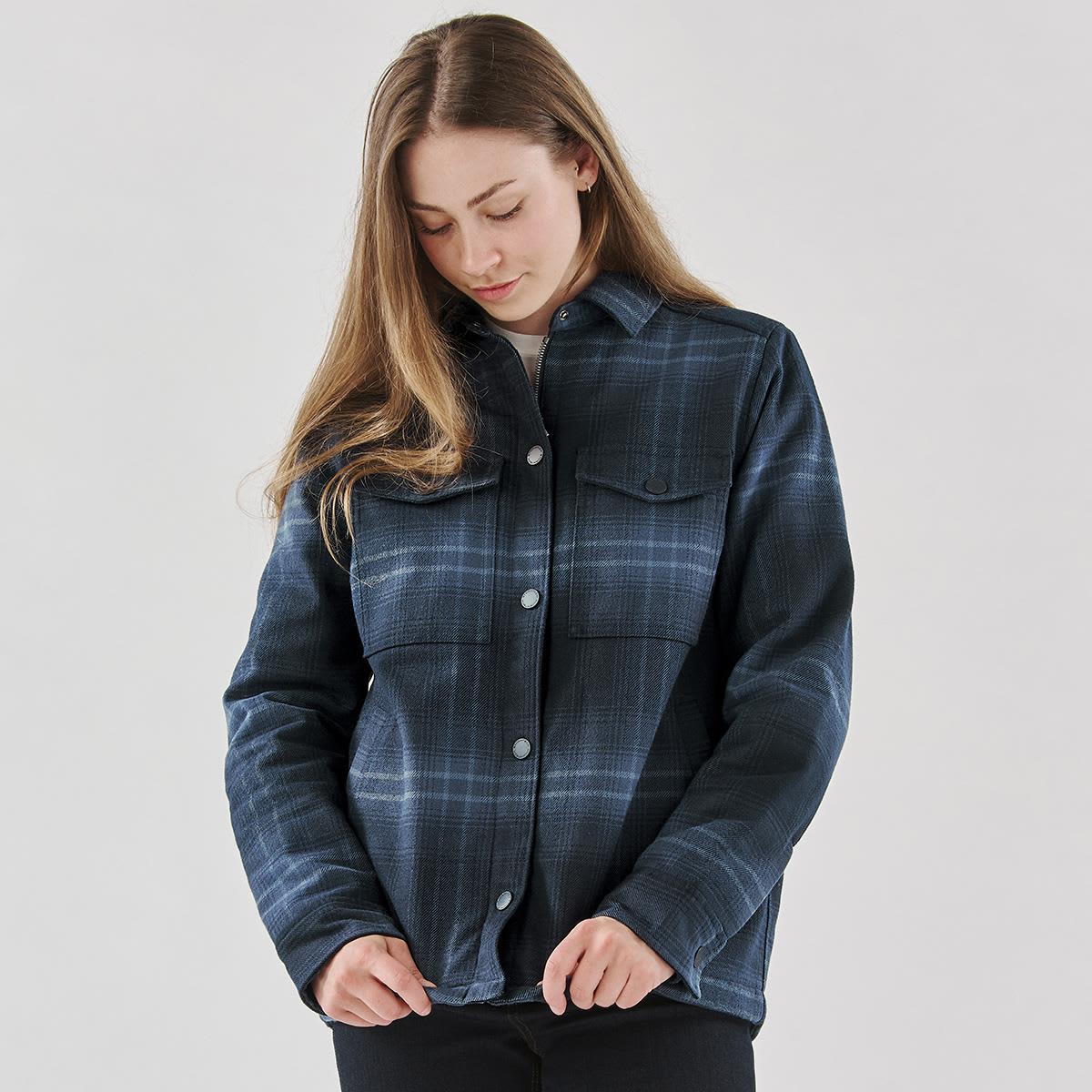 Women's Highland Sherpa Lined Plaid Jacket