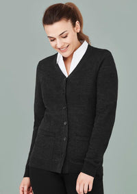 Womens Button Front Knit Cardigan