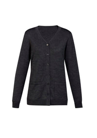 Womens Button Front Knit Cardigan