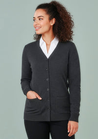 Womens Button Front Knit Cardigan