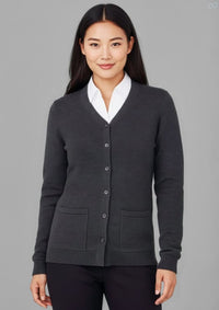 Womens Button Front Knit Cardigan