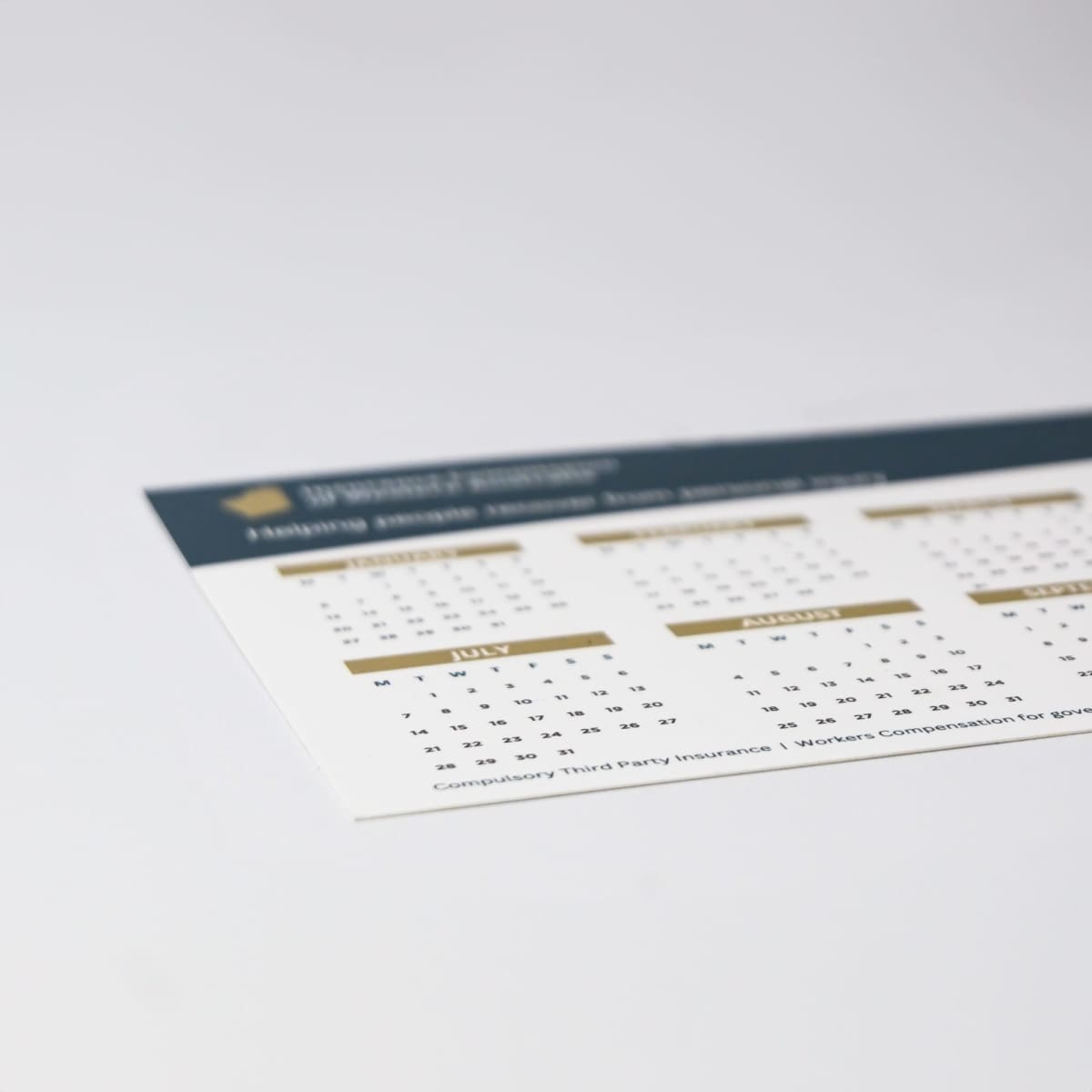 Magnetic Tab Calendar