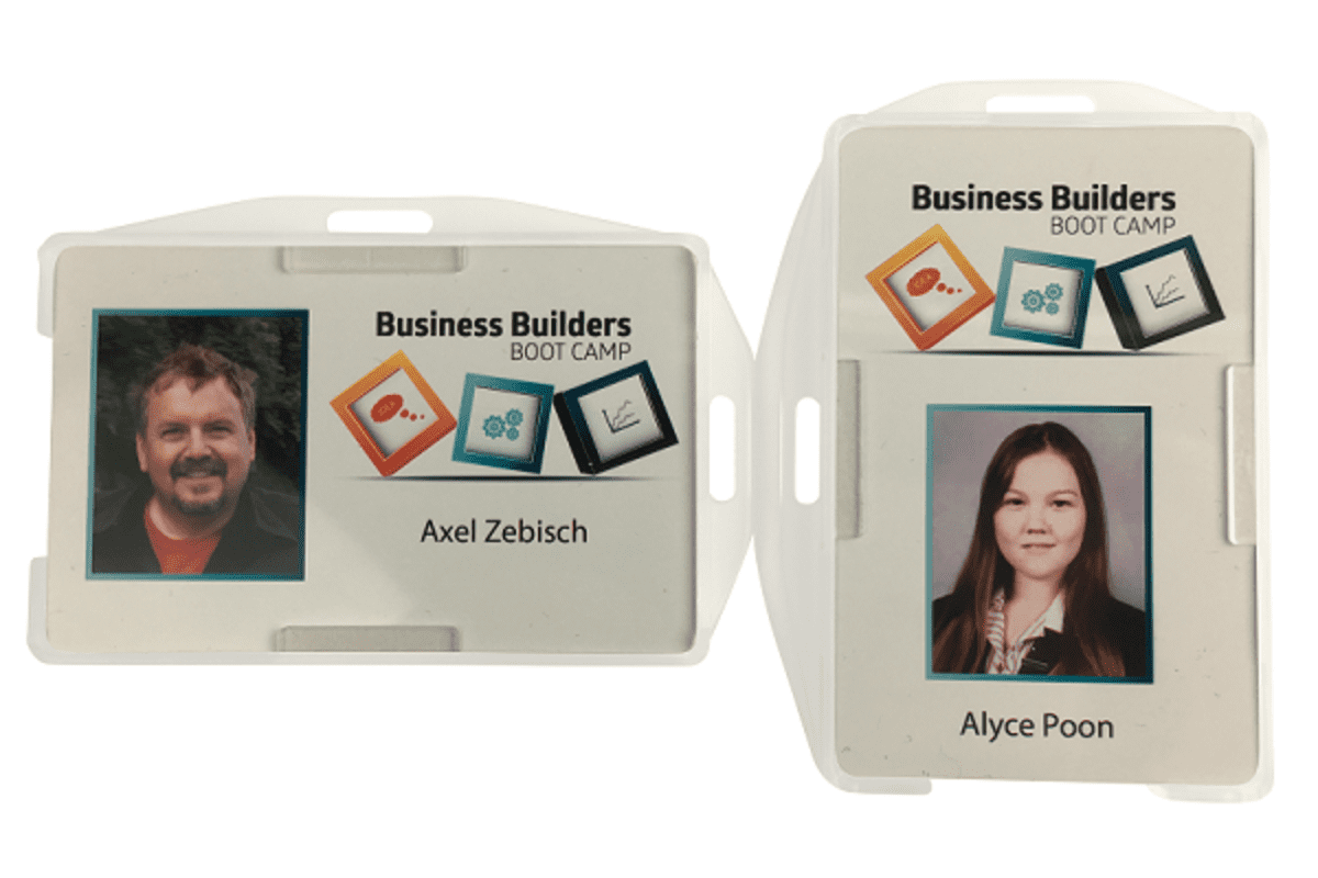 Rigid Clear Double Sided Security ID card holder