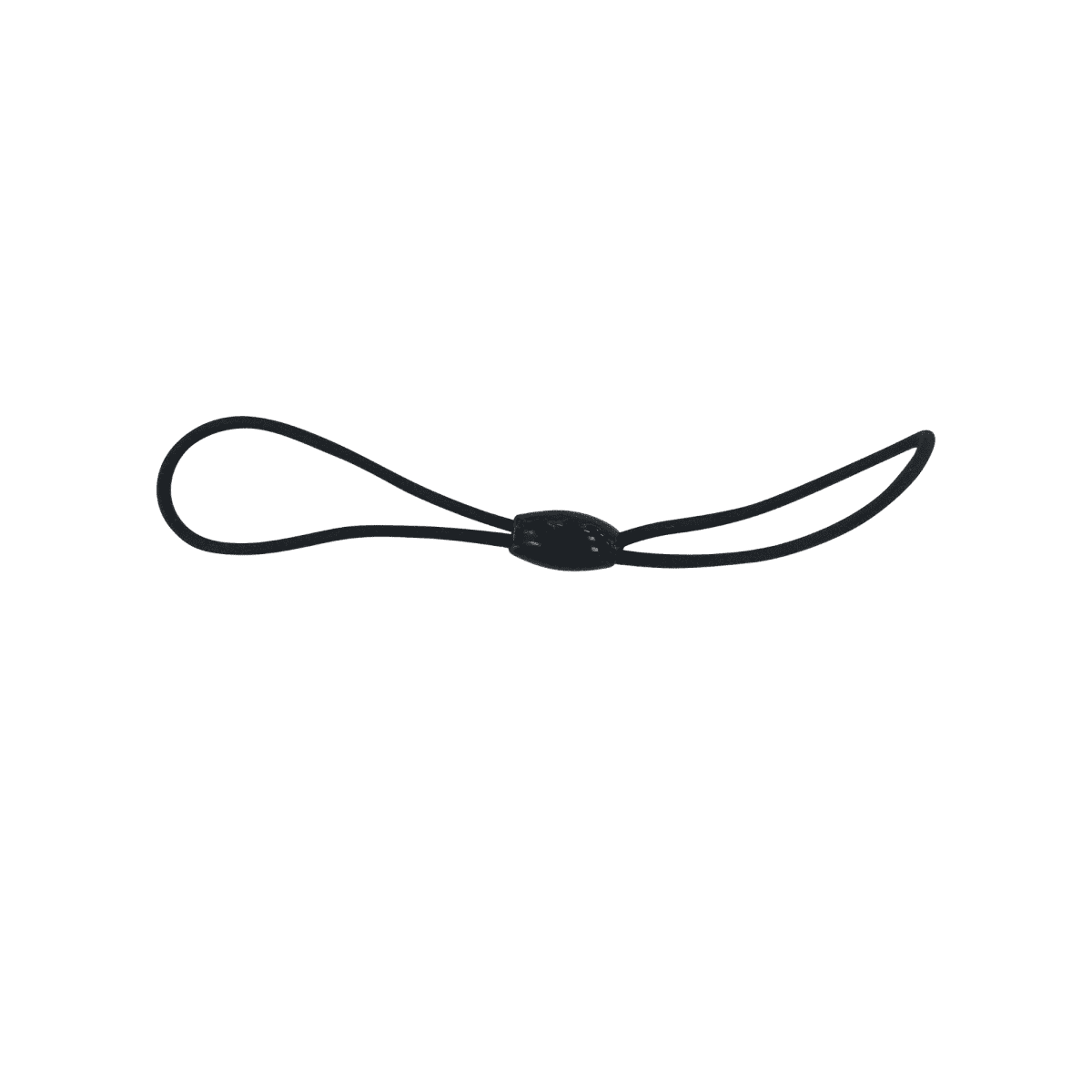 Small Black Elastic with Bead