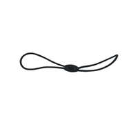 Small Black Elastic with Bead