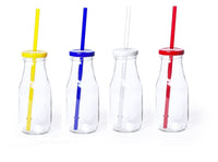 Jar glass with straw 320ml