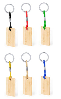 Keyring in Bamboo -Recbam