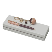 Set Bird Bordeaux (ballpoint pen & key ring)