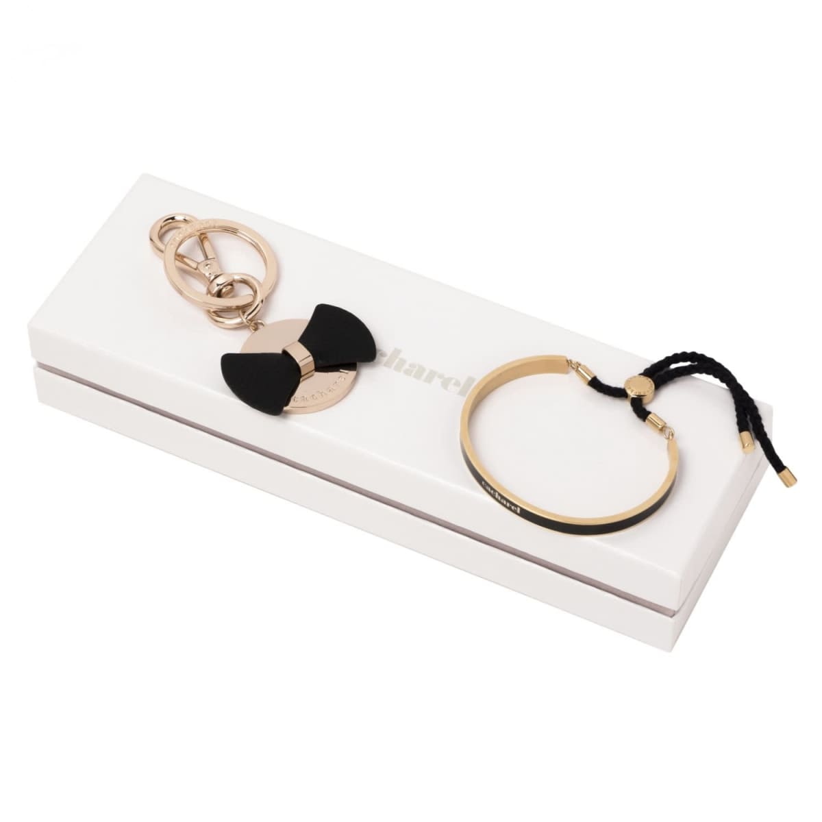 Set Cacharel Black (key ring & bracelet)
