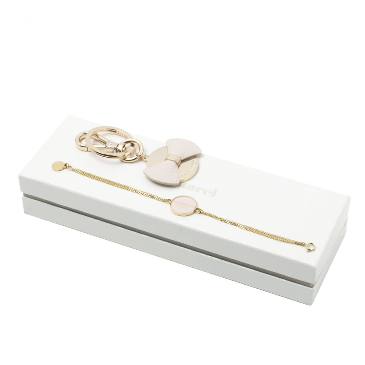 Set Beaubourg Light Pink (key ring & bracelet)