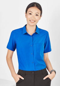 Womens Florence Plain Short Sleeve Shirt