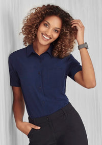 Womens Florence Plain Short Sleeve Shirt